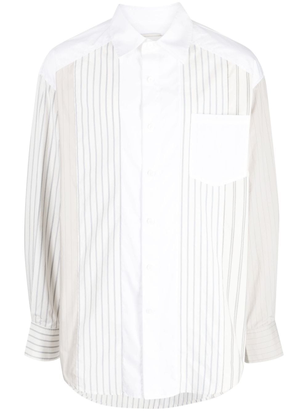 striped long-sleeve shirt - 1