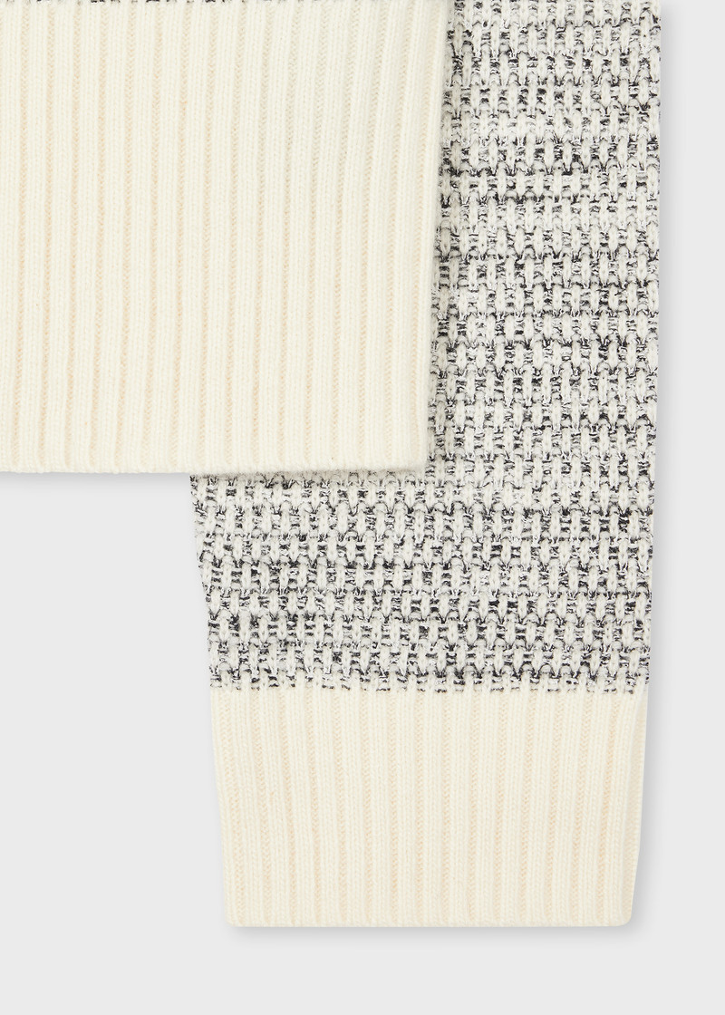 Paul Smith Women's Cream Collared Knitted Jacket outlook