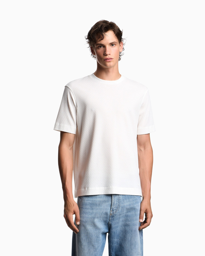 EMPORIO ARMANI ASV JACQUARD JERSEY T-SHIRT outlook