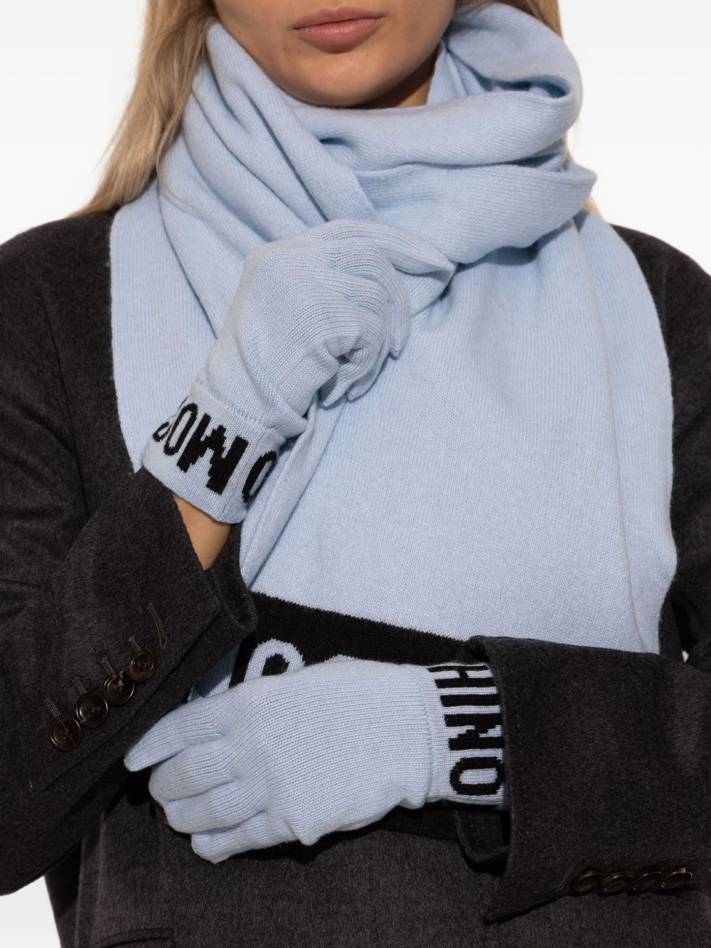logo-detail gloves - 4