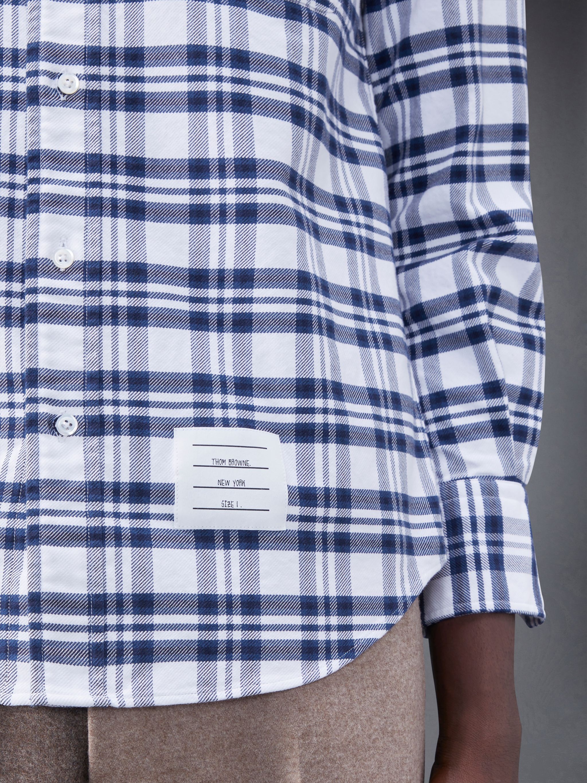Prince of Wales Cotton Twill Check Straight Fit Shirt - 7