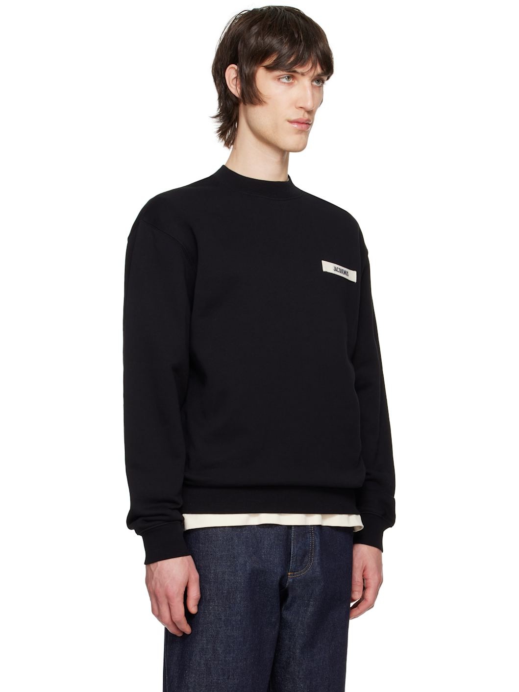 Black Les Classiques 'The Gros Grain' Sweatshirt - 2