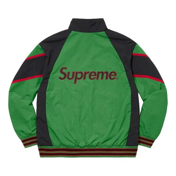 Supreme x New York Yankees Track Jacket 'Green Black' SUP-FW21-150 - 2