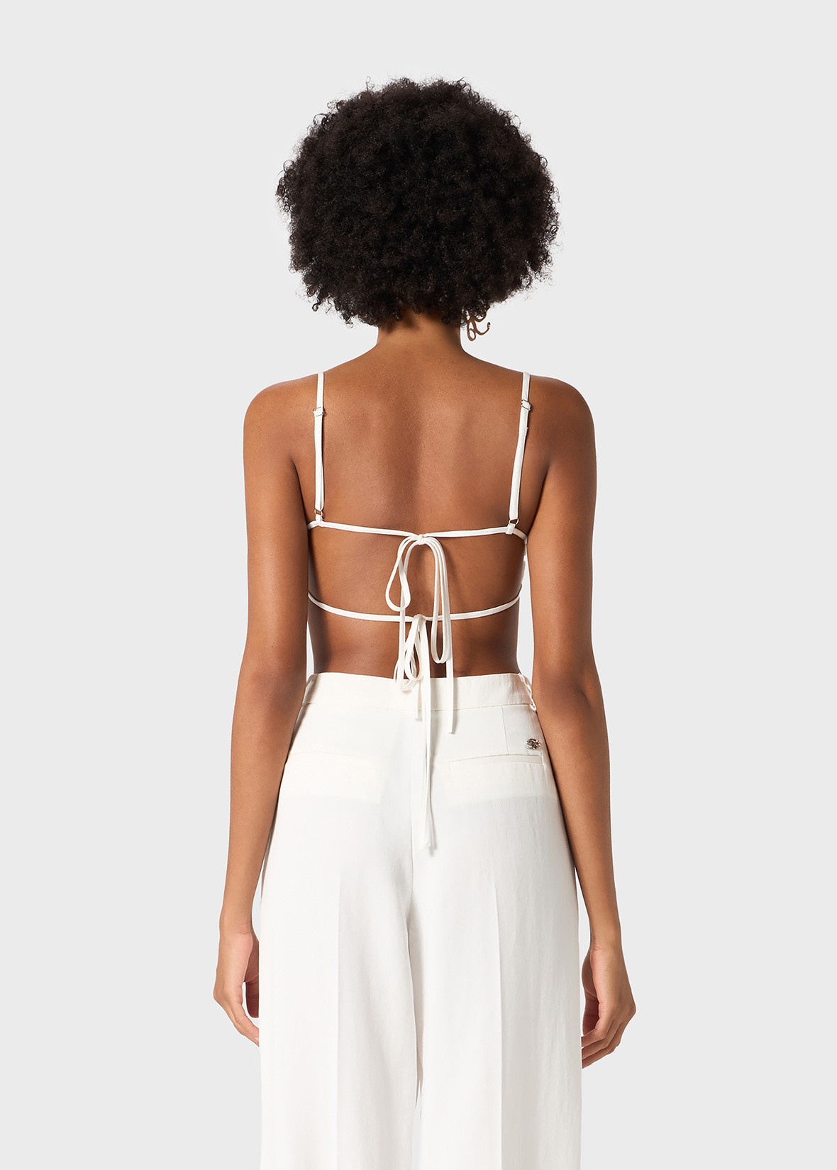 ROSE-EFFECT TOP IN GABARDINE - 4