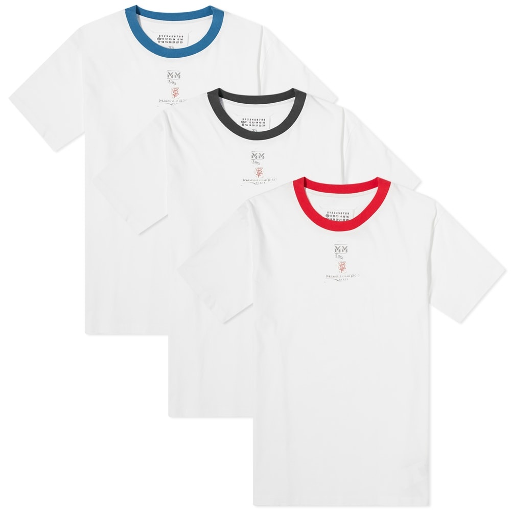 Maison Margiela Postage Stamp Tee - 3 Pack - 1