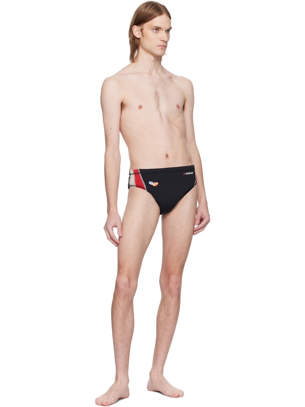 Black Bonded Hope Swim Briefs - 4