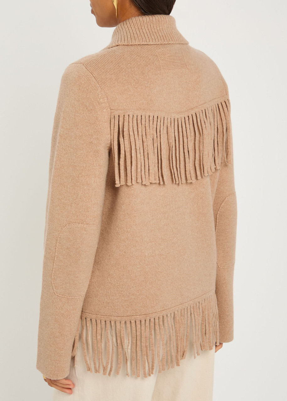 Guest In Residence Western Fringe Wool-blend Cardigan - 3