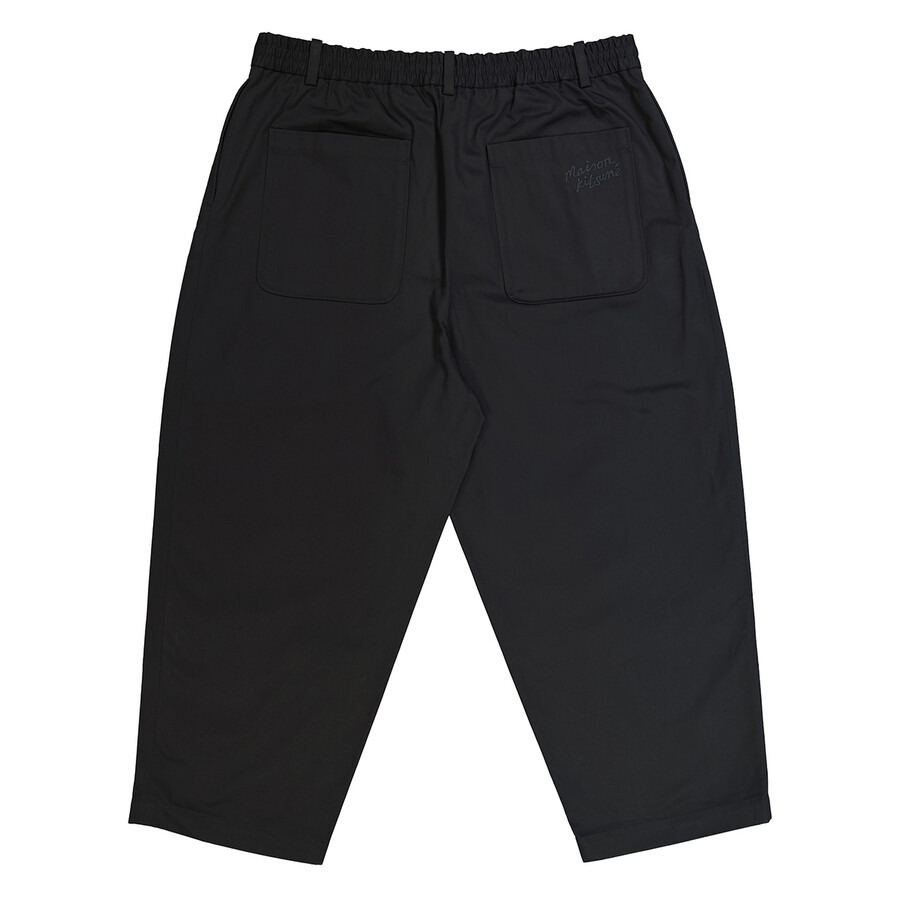 Maison Kitsune Men's Cropped Pleated Chino Pants - 6