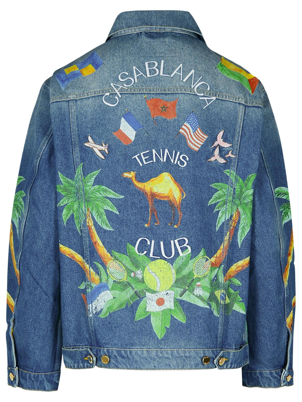 Casablanca Blue Denim Jacket Women - 3