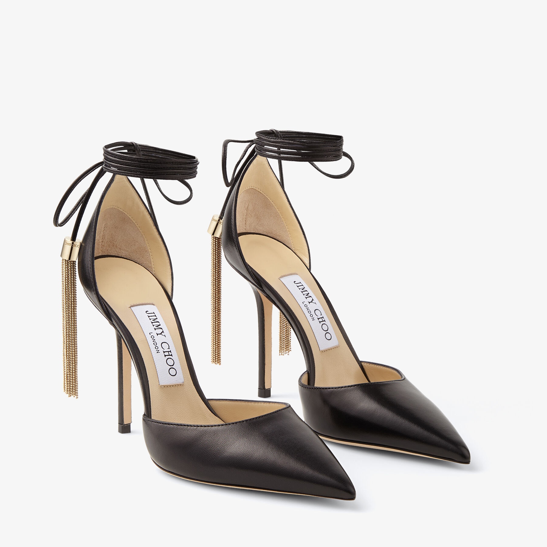 Eris 100
Black Nappa Leather Pointed Pump - 3