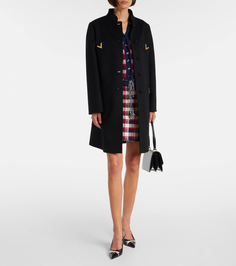 VGold wool and cashmere coat 6