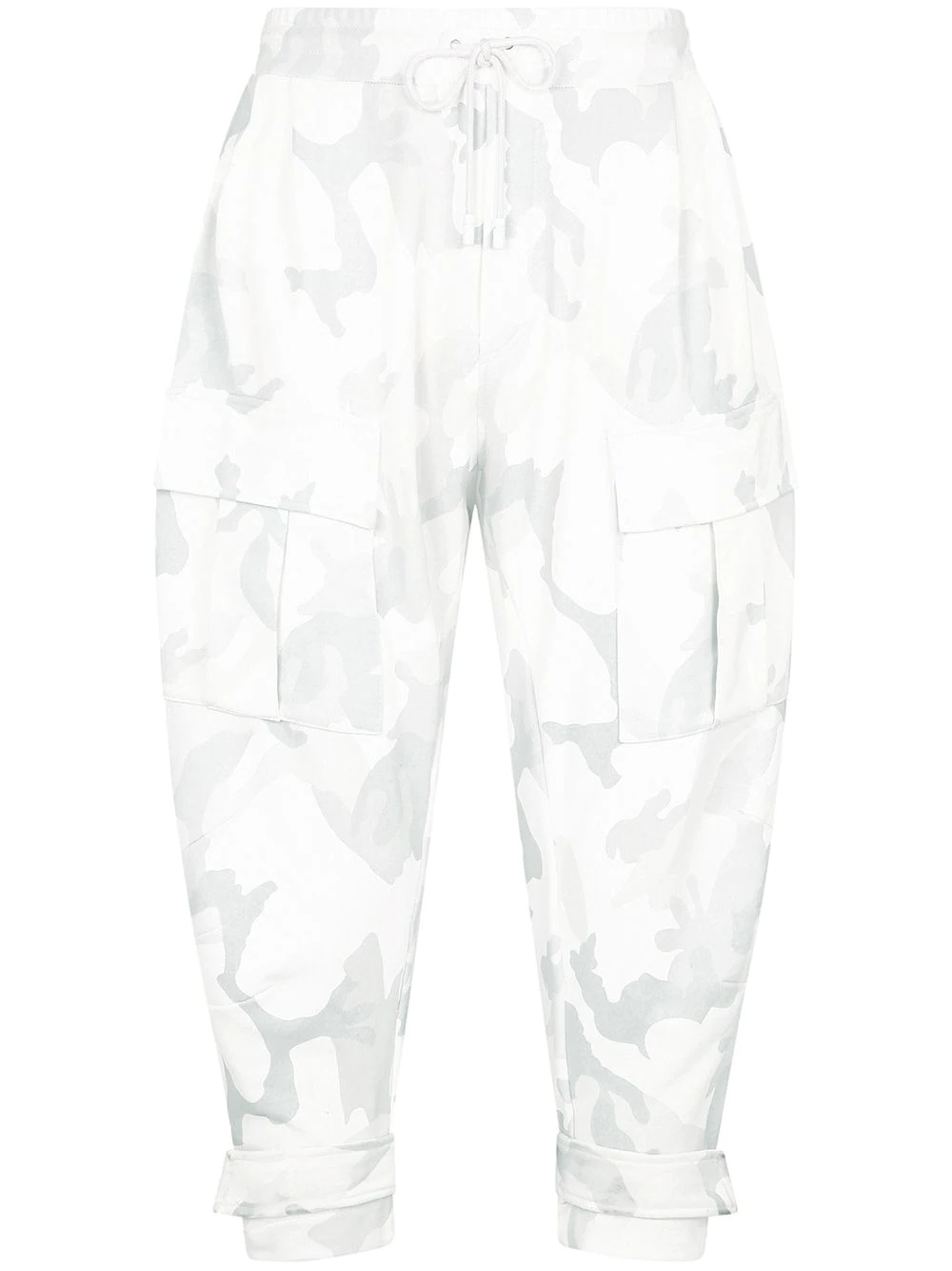 camouflage-print tapered trousers - 1