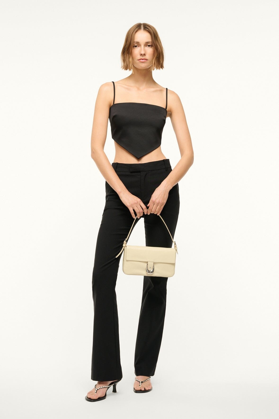 STAUD RUE TOP BLACK - 7
