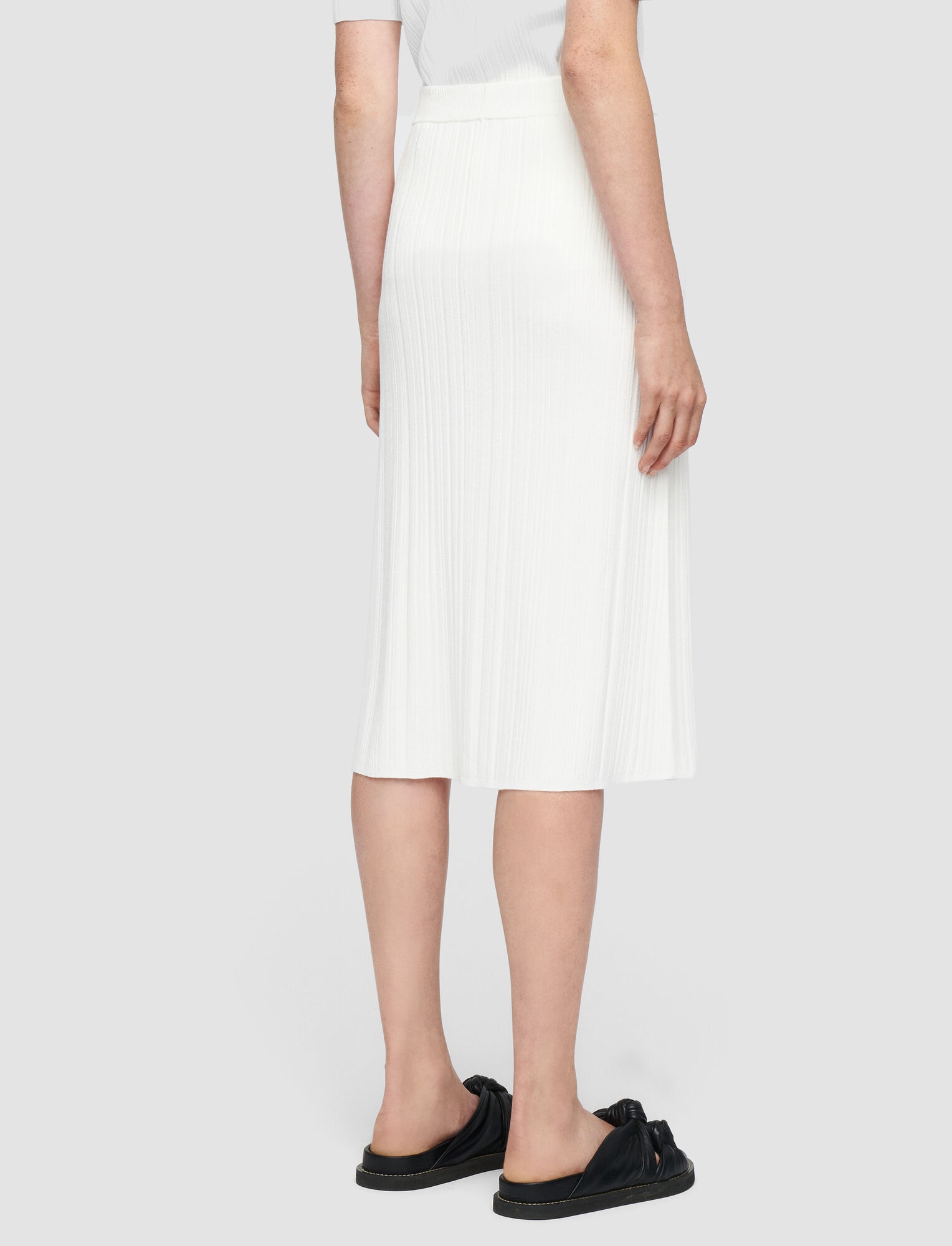 Satiny Rib Skirt - 3