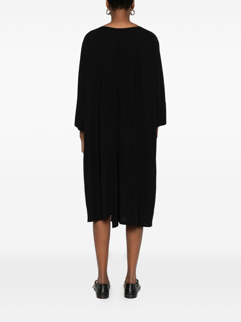short-sleeve boat-neck mini dress - 4