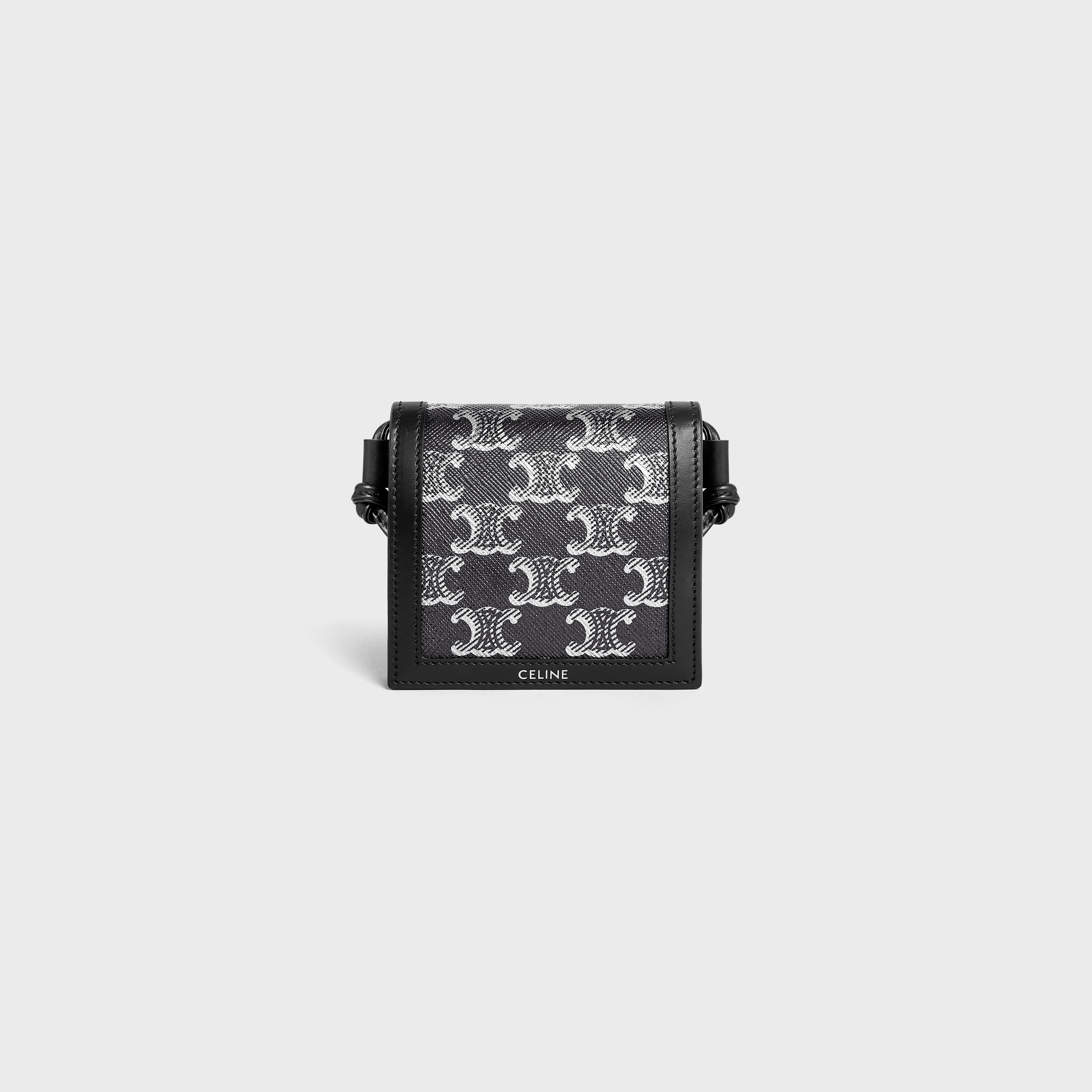 NEKCLACE WALLET in Triomphe Canvas and calfskin - 1
