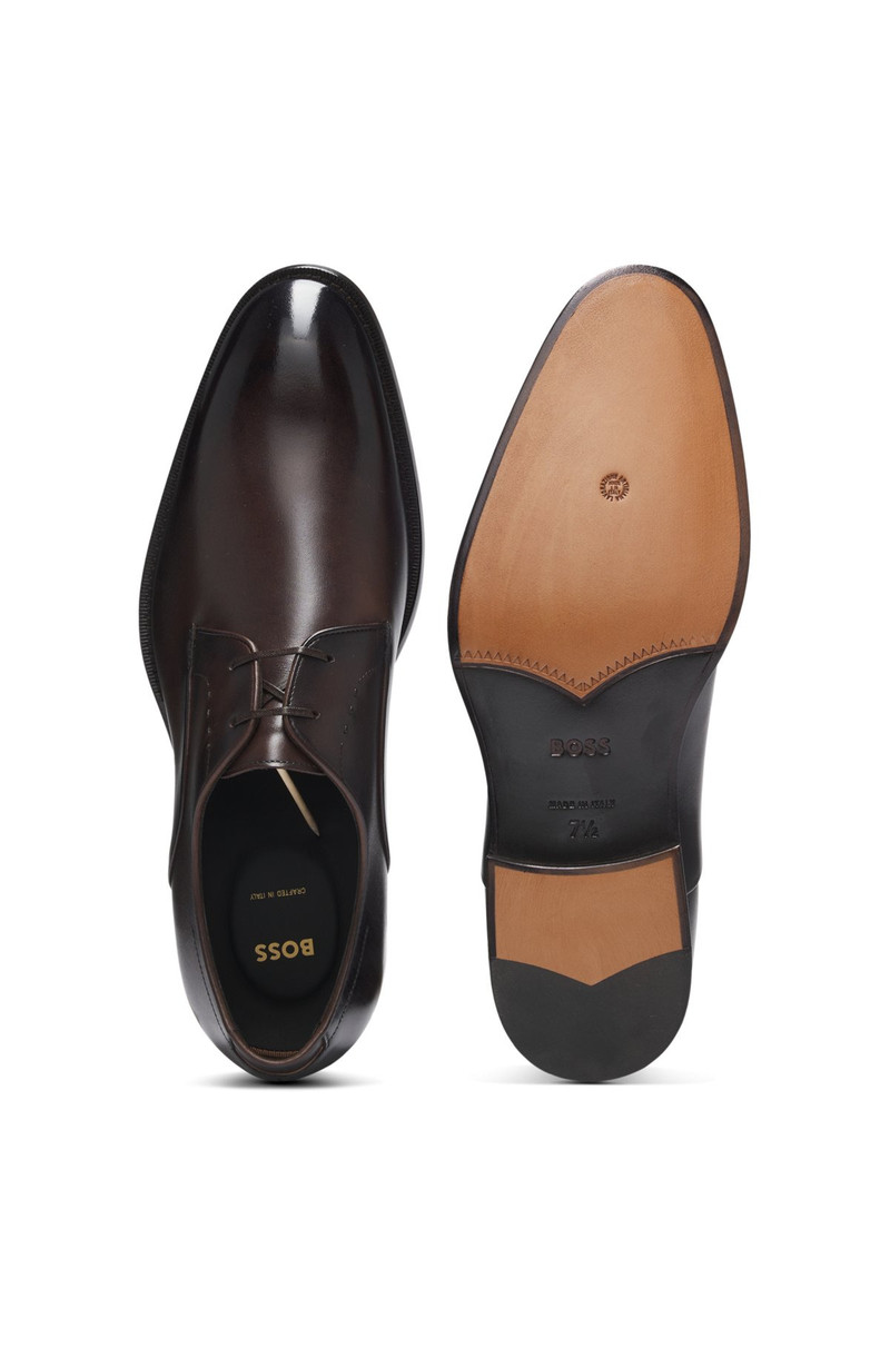 DERBY SHOES IN BURNISHED LEATHER 4