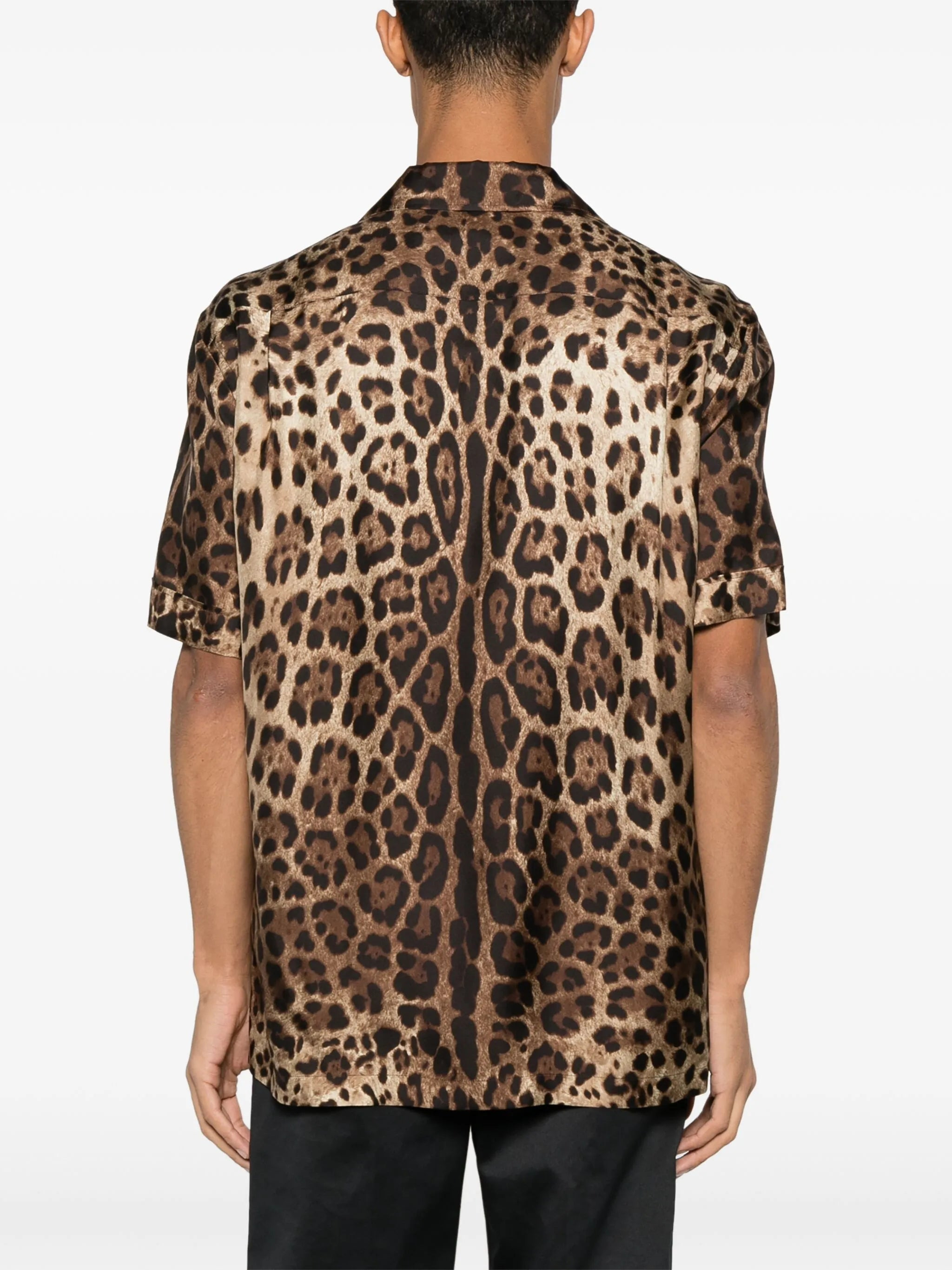 leopard-print silk shirt - 4