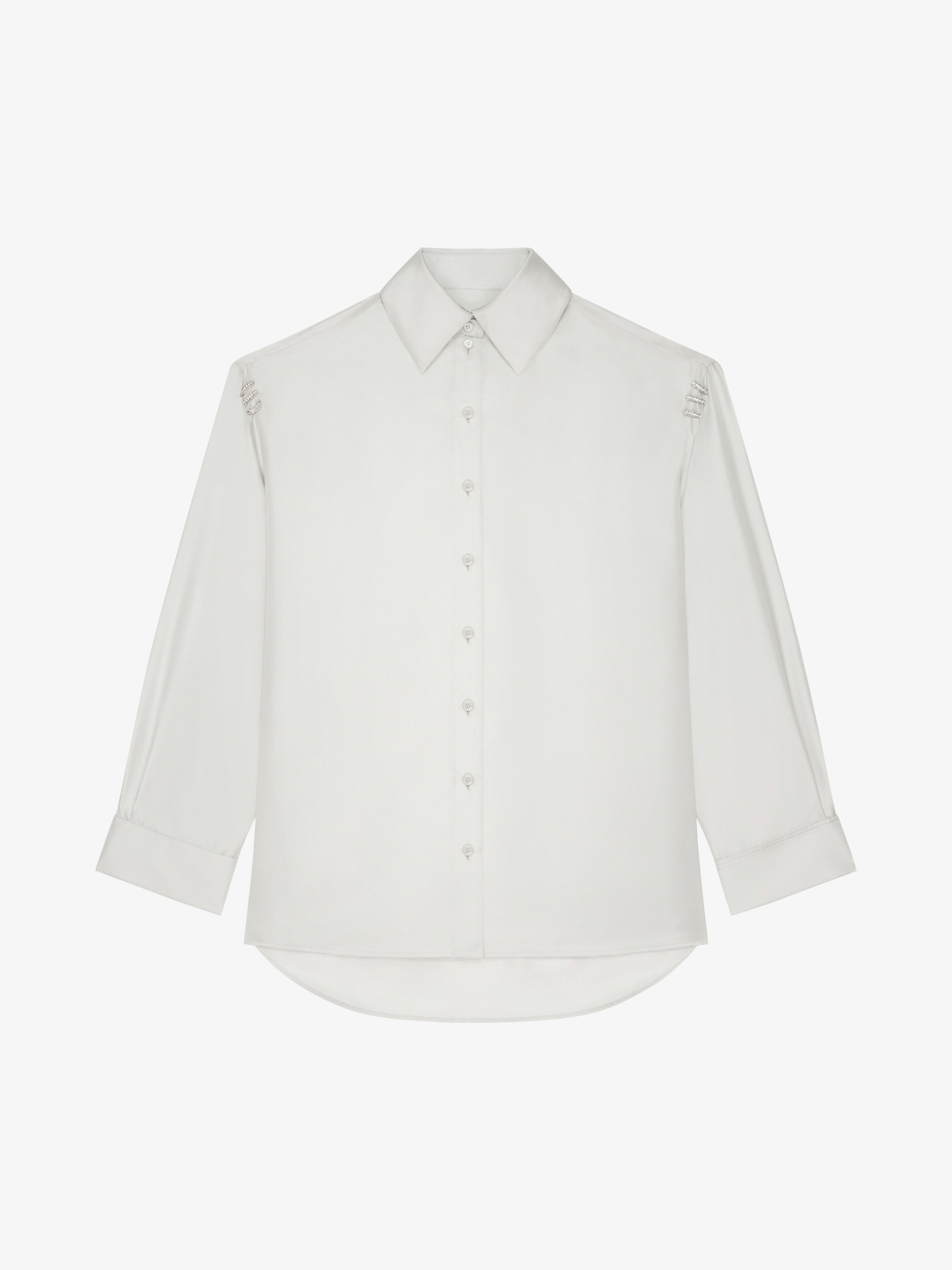 SHIRT IN SILK WITH CRYSTALS - 1