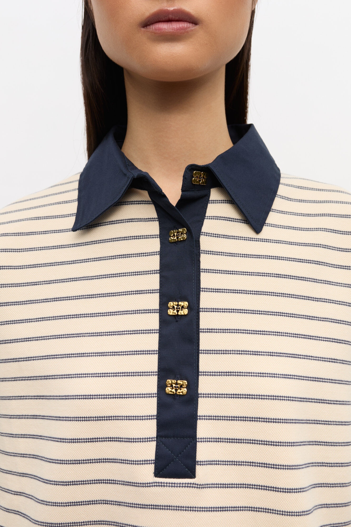 STRIPED COTTON POLO - 4