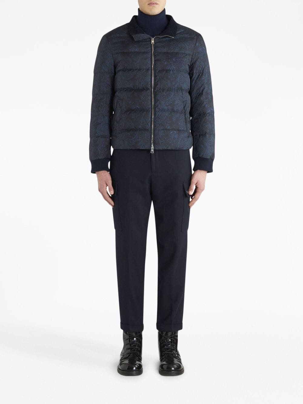 paisley-print padded jacket - 2