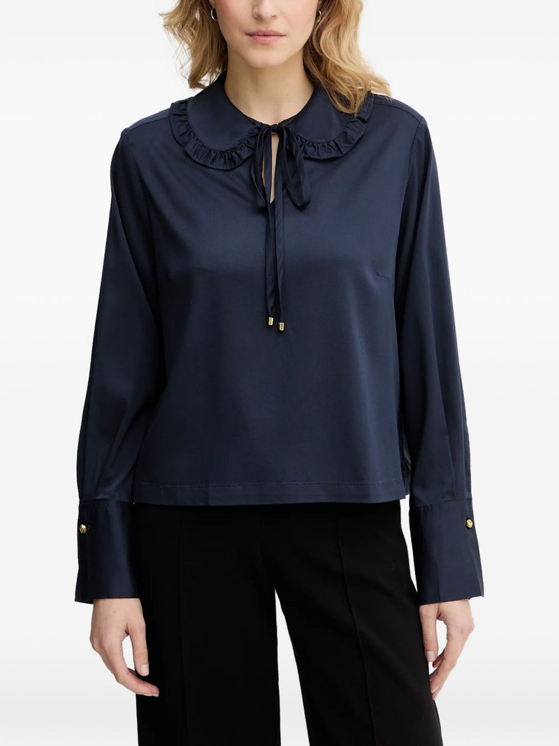 Evie ruffled tie blouse 1