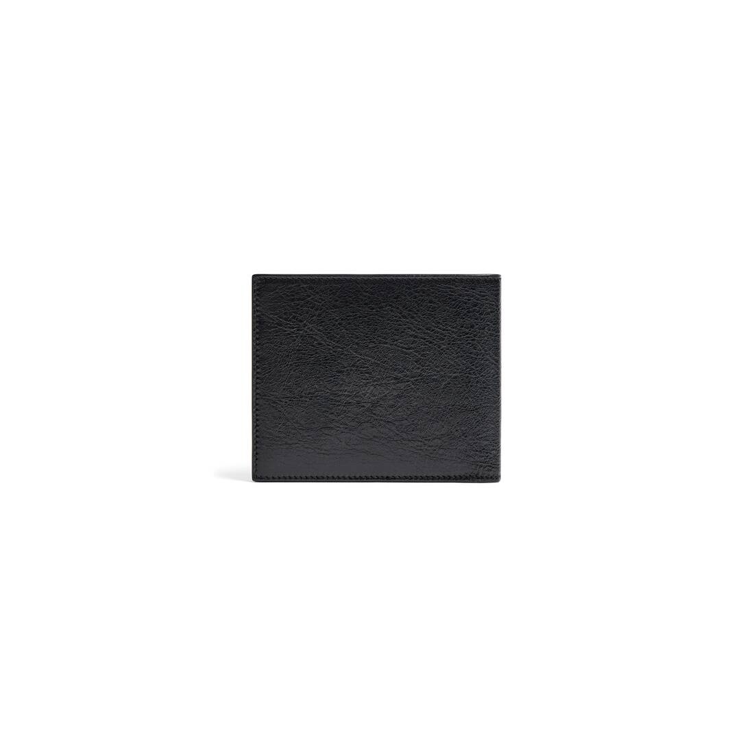 Men's Monaco Square Folded Wallet  in Black - 3