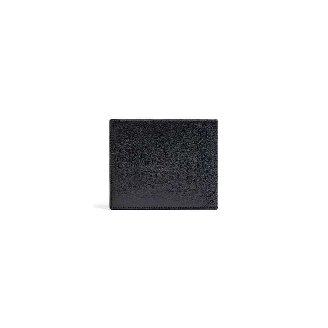 Men's Monaco Square Folded Wallet  in Black - 2
