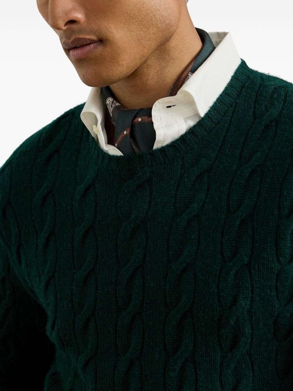 cable-knit jumper - 5