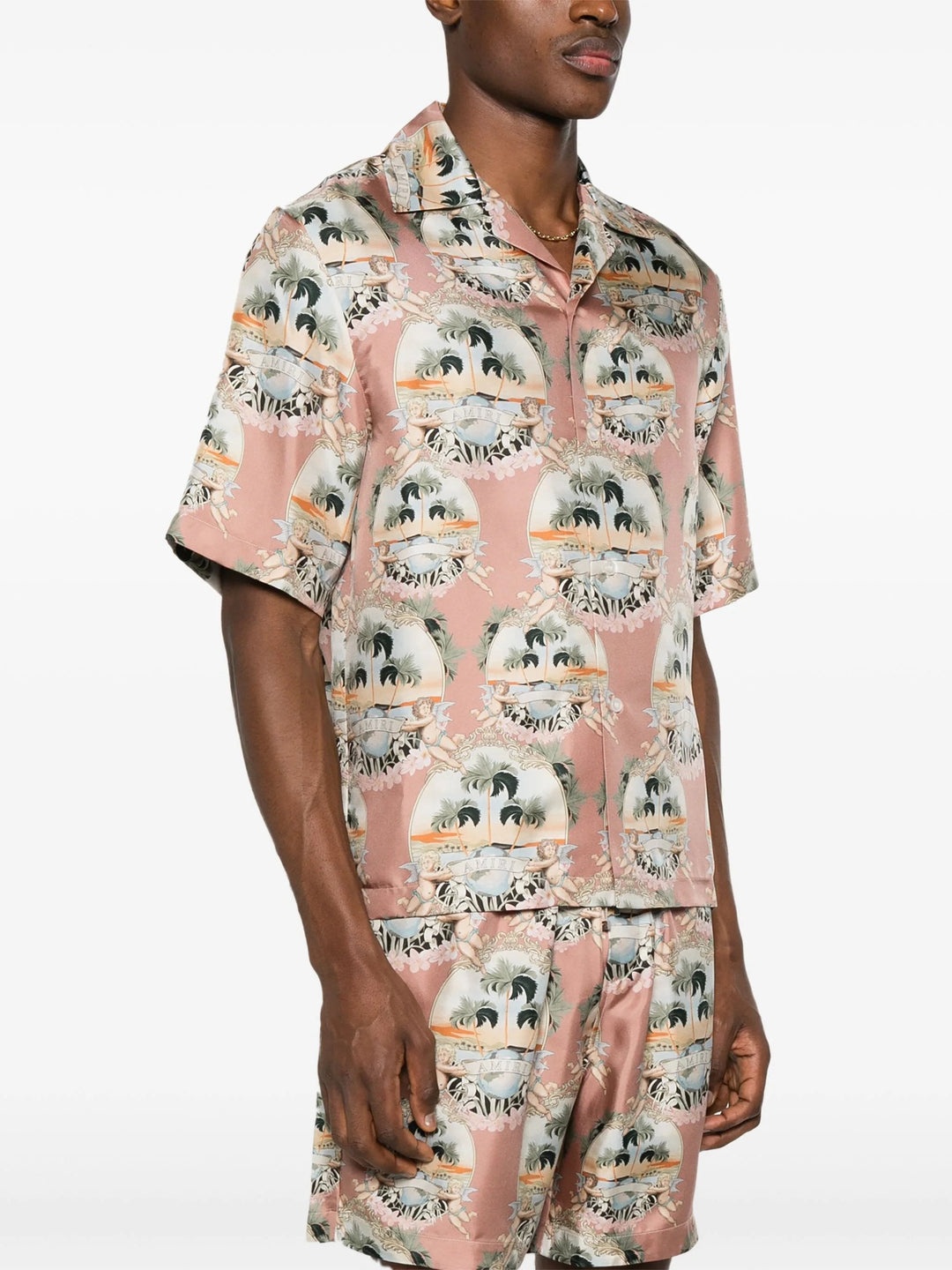 All Over Palm Bowling Shirt - 3