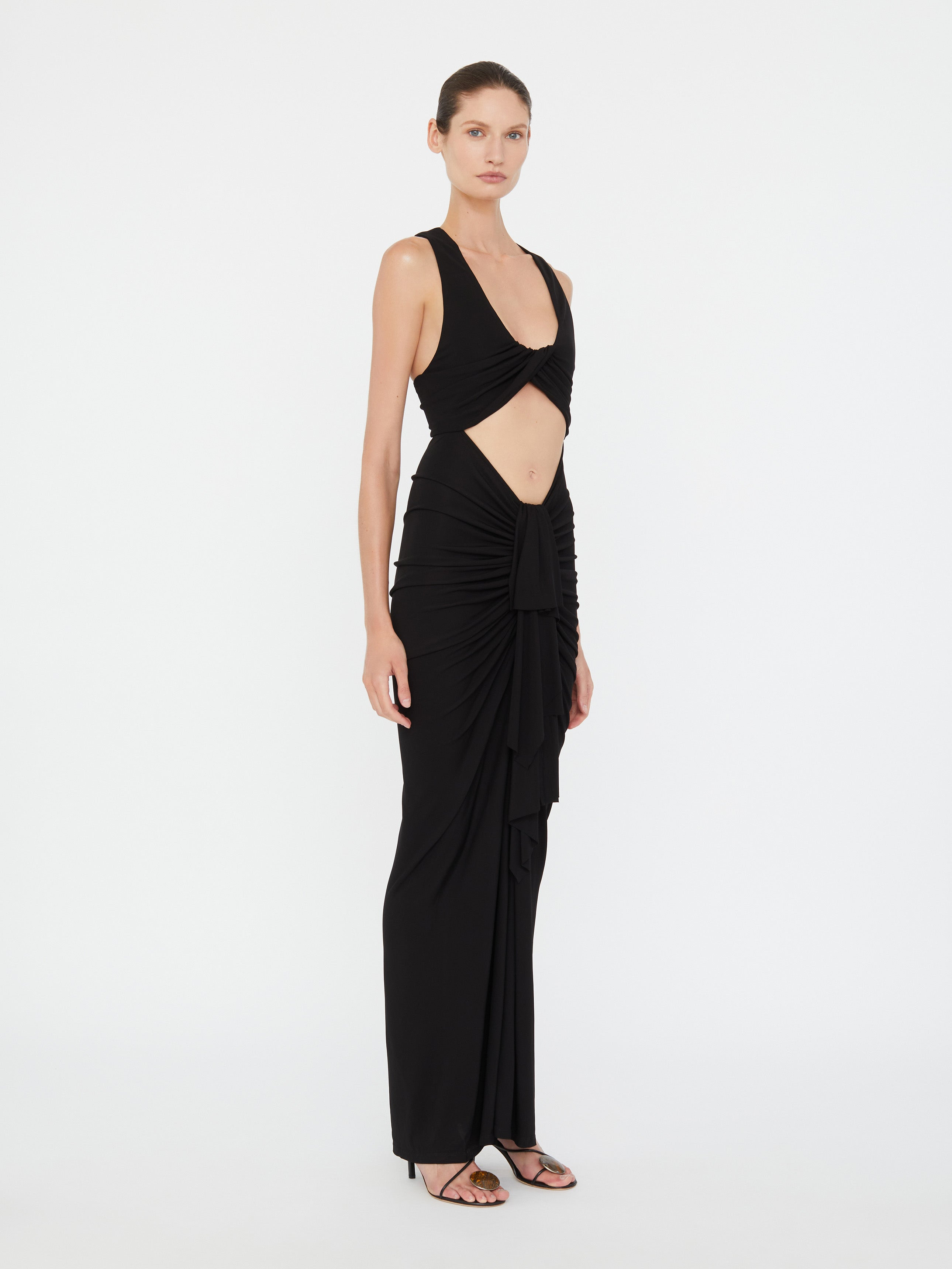 Vivenda Drape Front Dress - 2