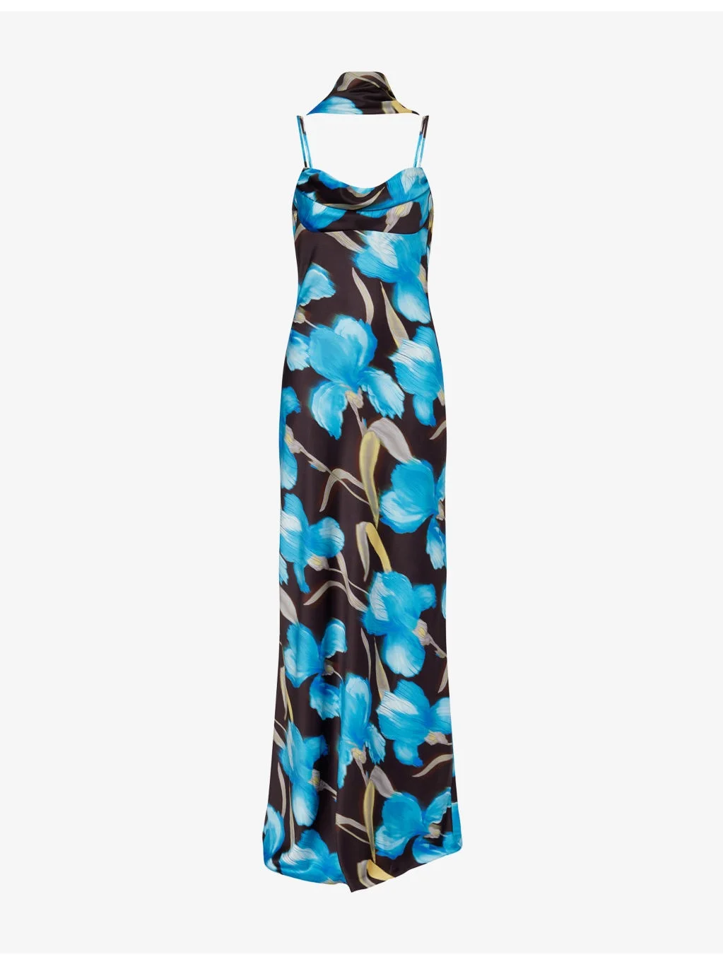 Ingrid Draped Woven Gown - 1