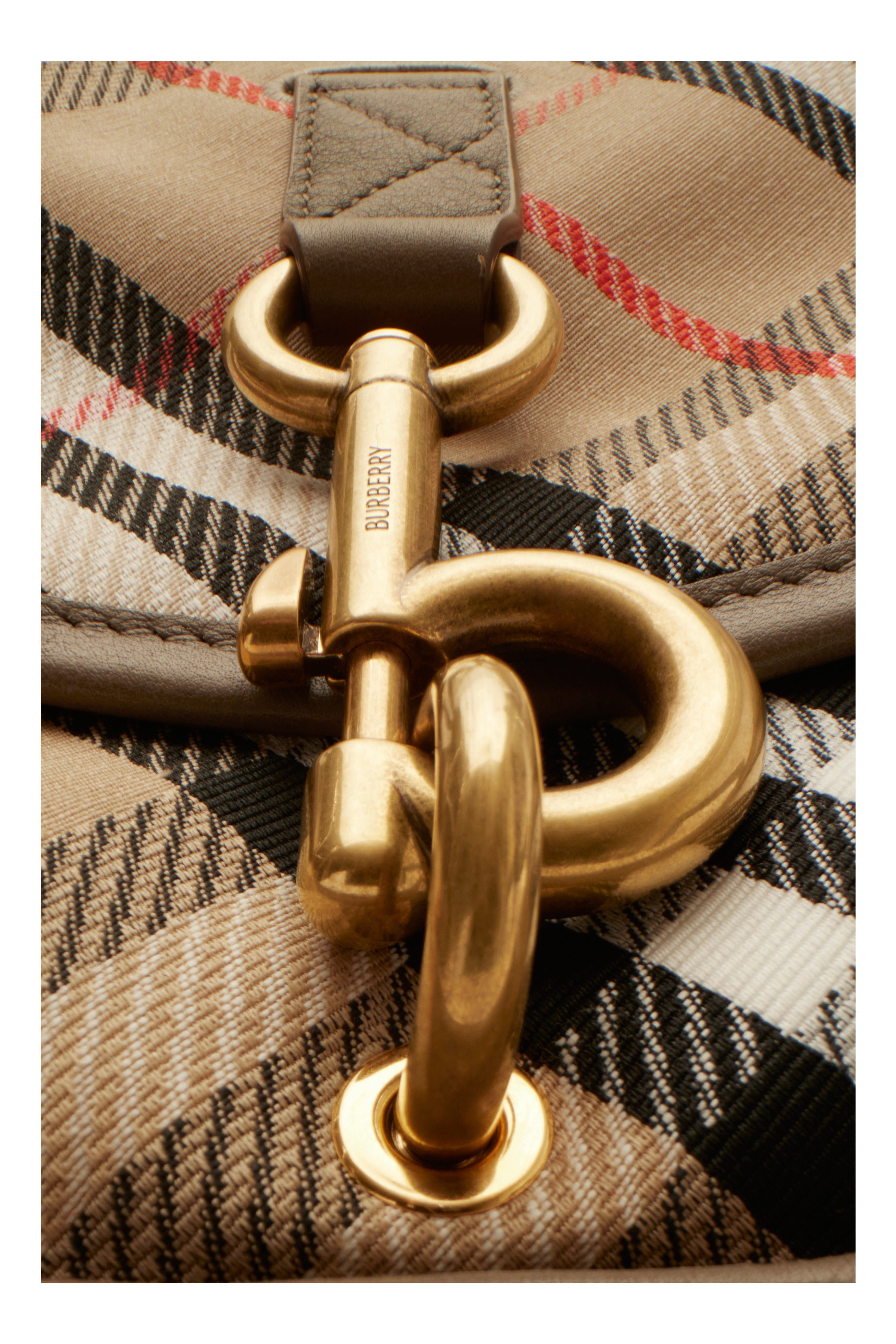 burberry Small B Clip Messenger Bag in Sand at Nordstrom - 7
