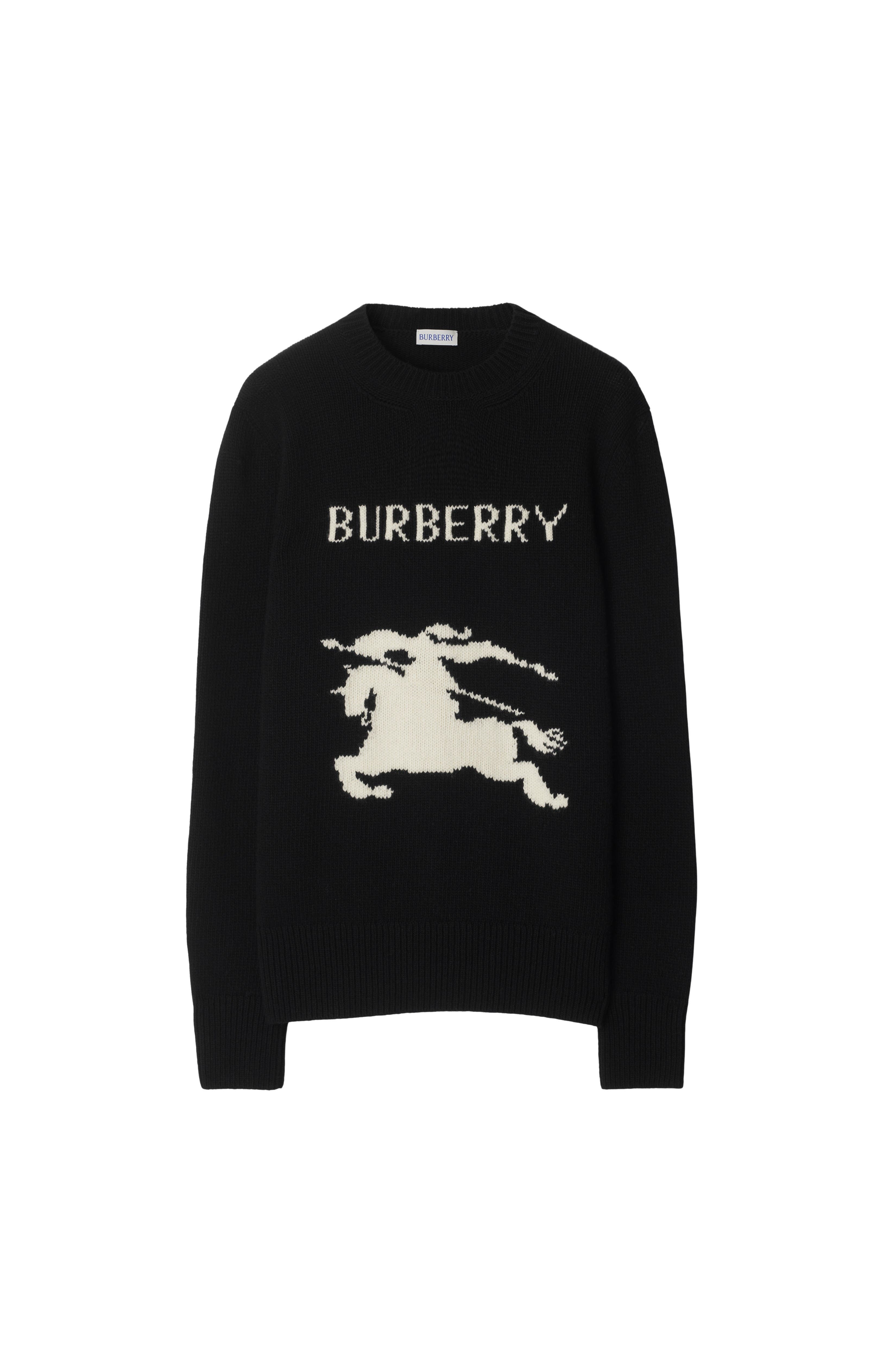 burberry EKD Wool Cashmere Sweater in Black at Nordstrom - 2