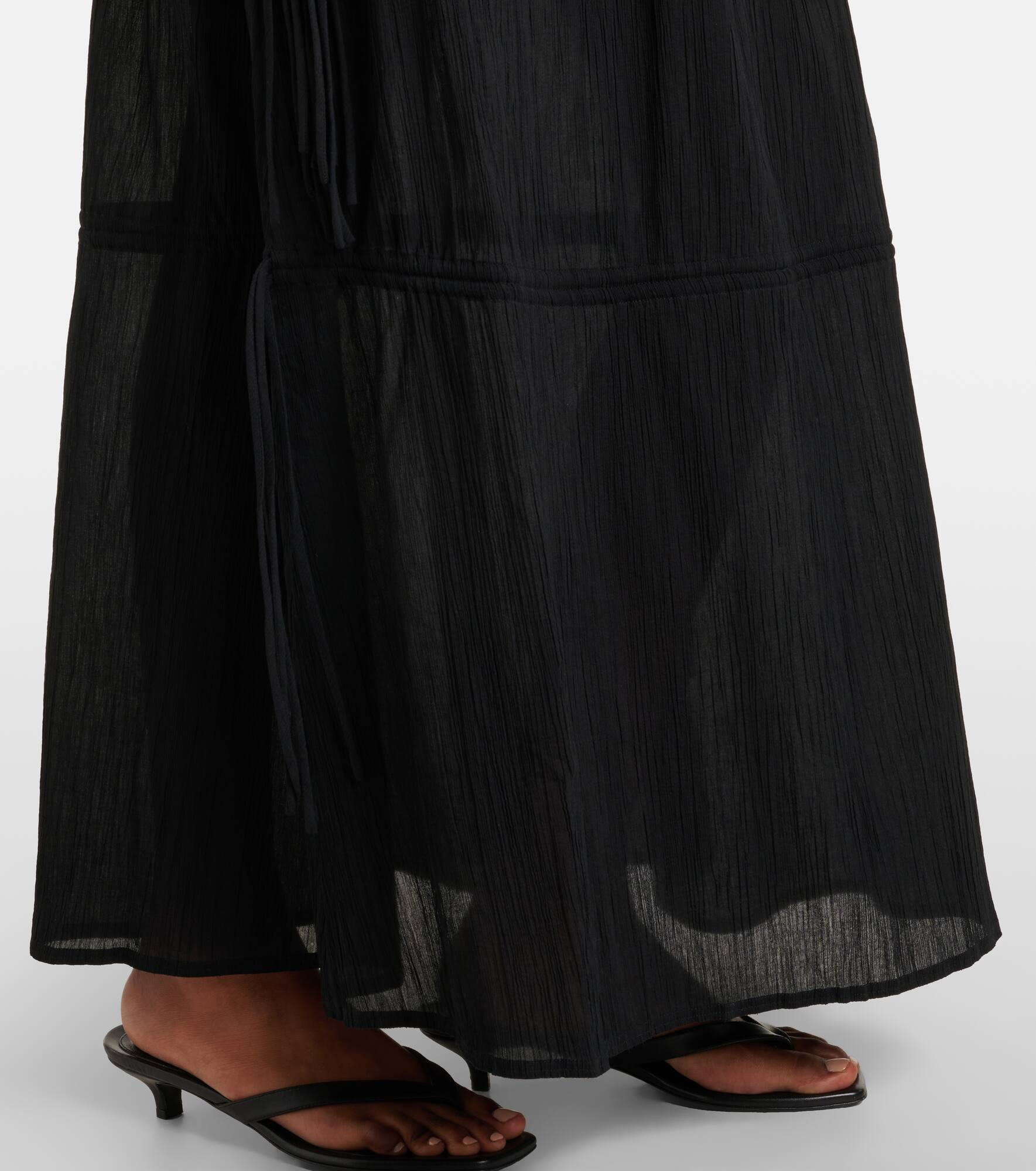 Cotton maxi skirt - 5