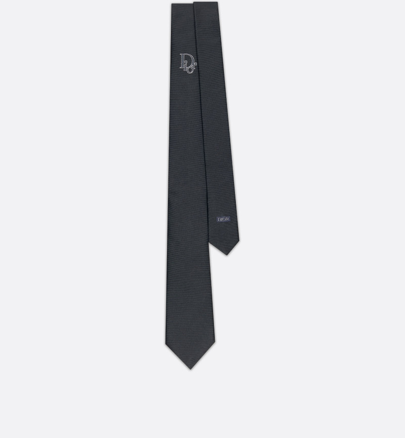 Tie with Centered Dior Oblique 1