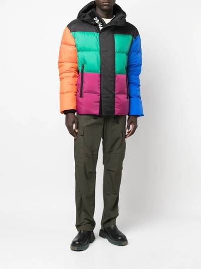 DSQUARED2 colour-block padded jacket outlook