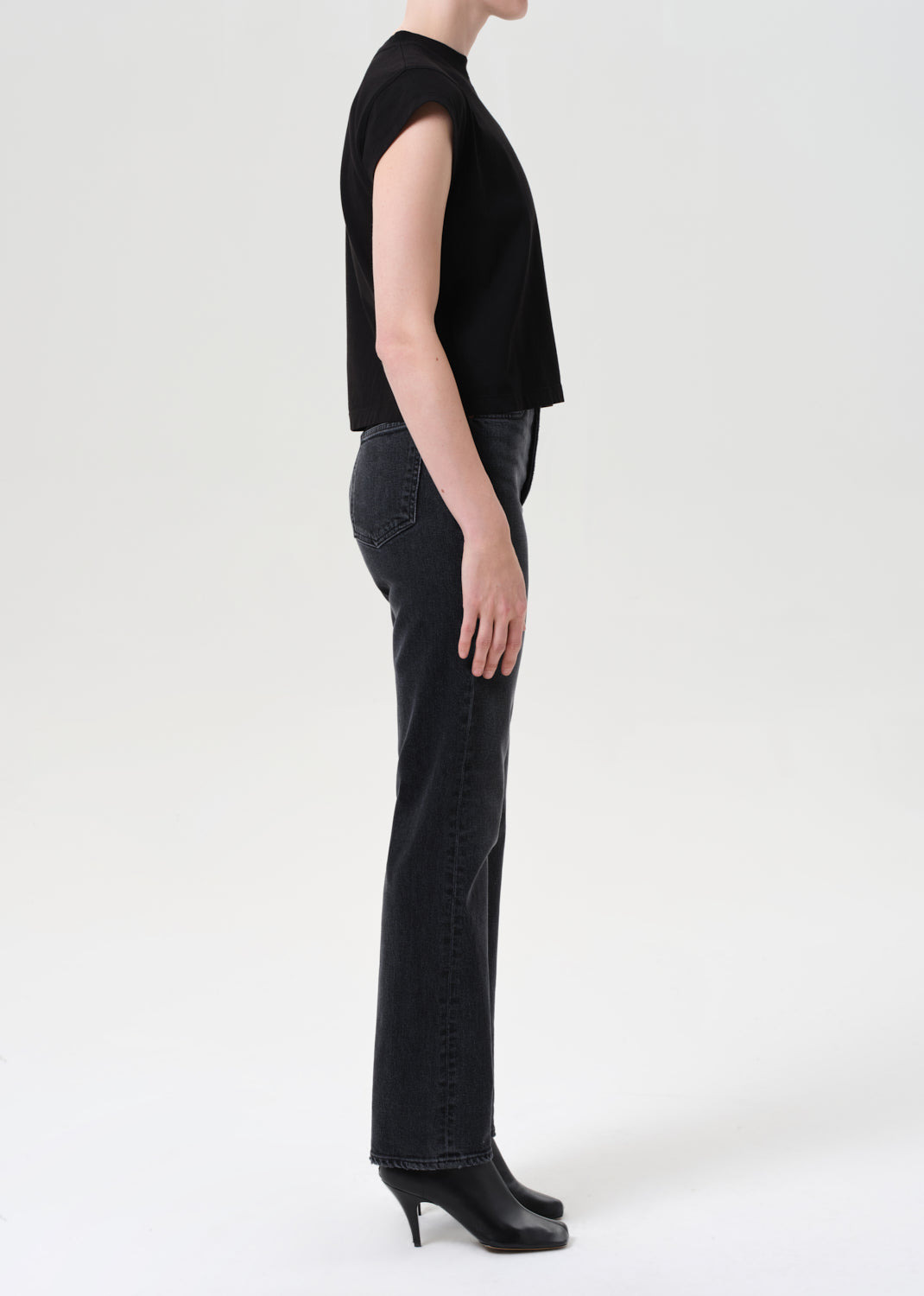 90'S PINCH WAIST HIGH RISE STRAIGHT LONG (COMFORT STRETCH) IN RADIUS - 3