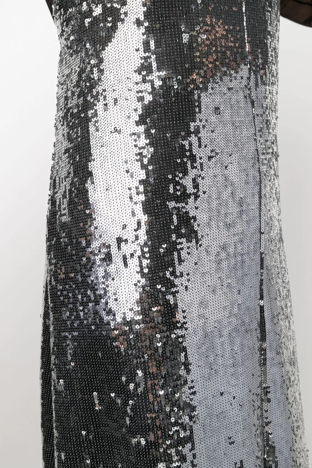 metallic-effect sequinned maxi dress - 5