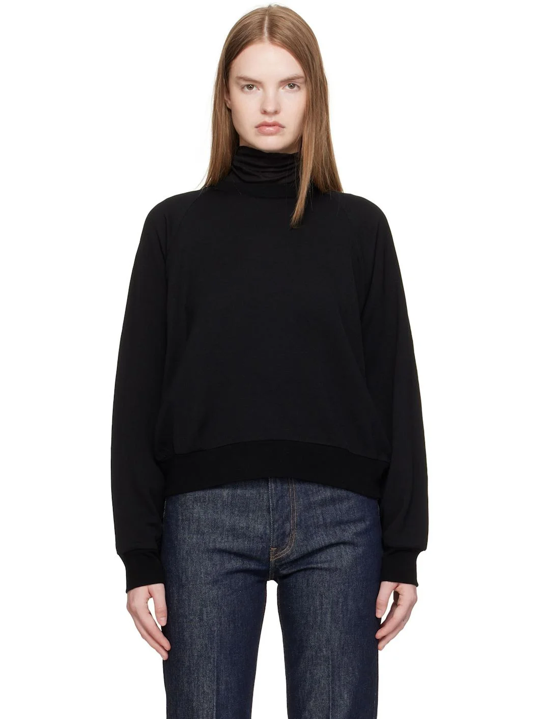 Black Light Wool Pullover Sweatshirt - 1