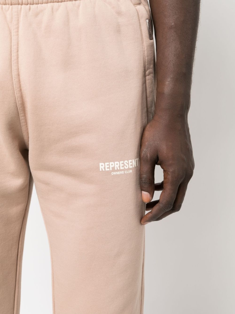 logo-print cotton track pants - 5