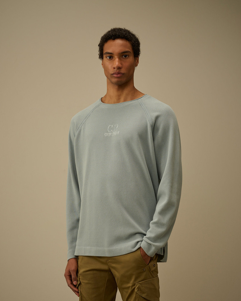 Heavy Piquet Pigment Dyed Mockneck Sweatshirt 3