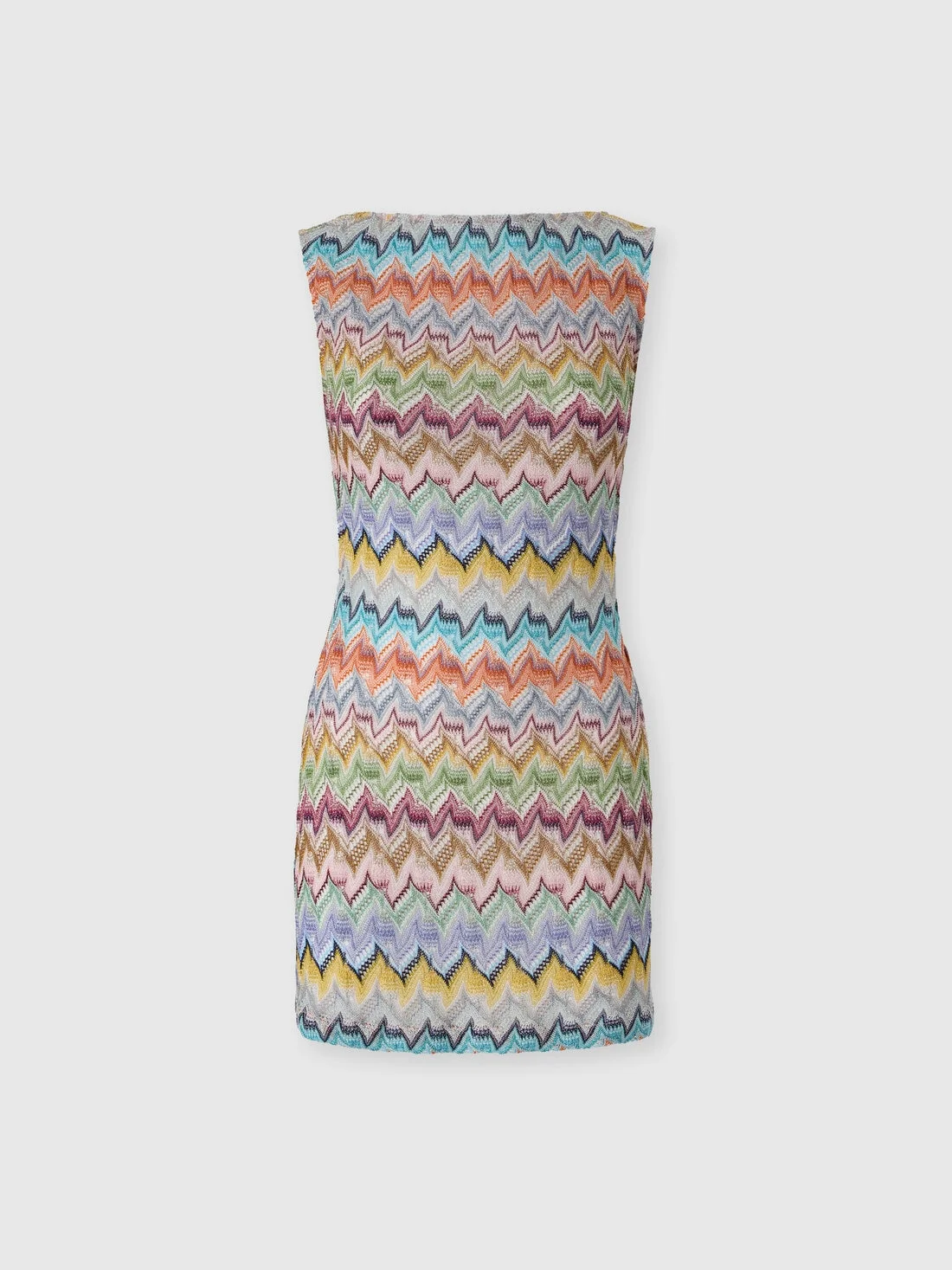 Viscose lamé mini dress with cut-out - 1