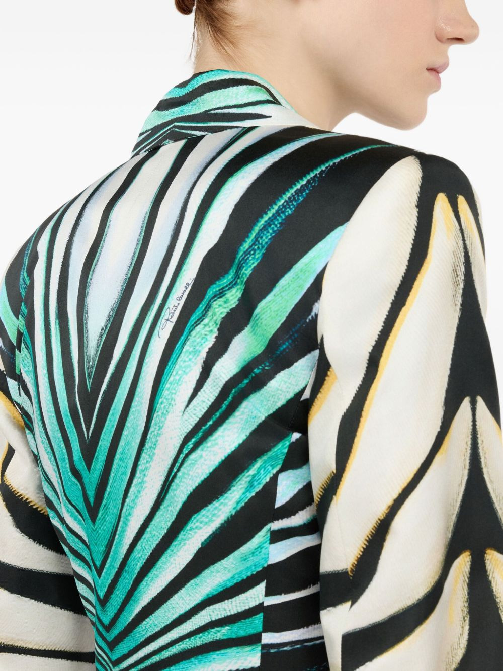 printed blazer - 6