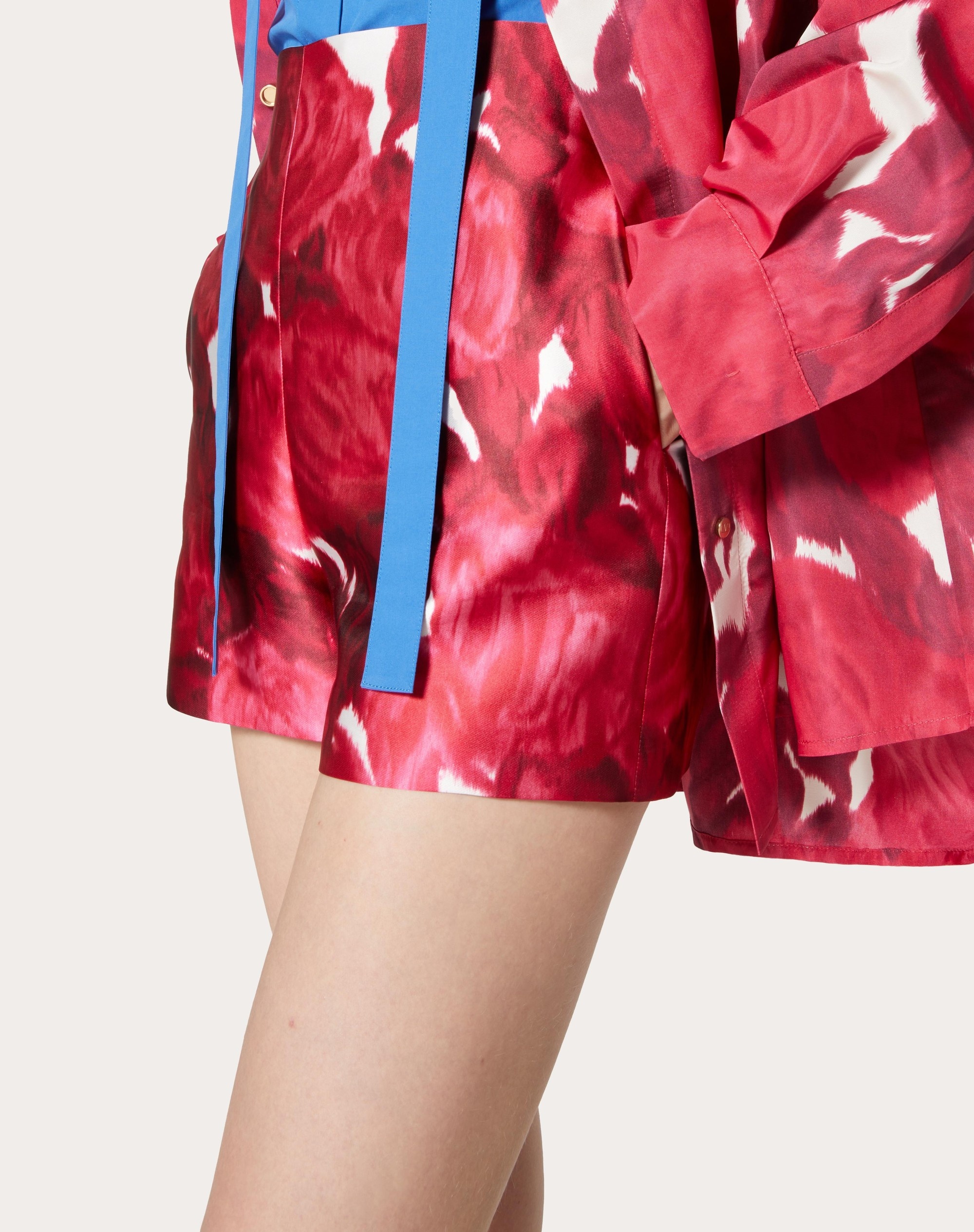 SHORTS IN VALENTINO ROSE MOIRE' TECHNO DUCHESSE - 5