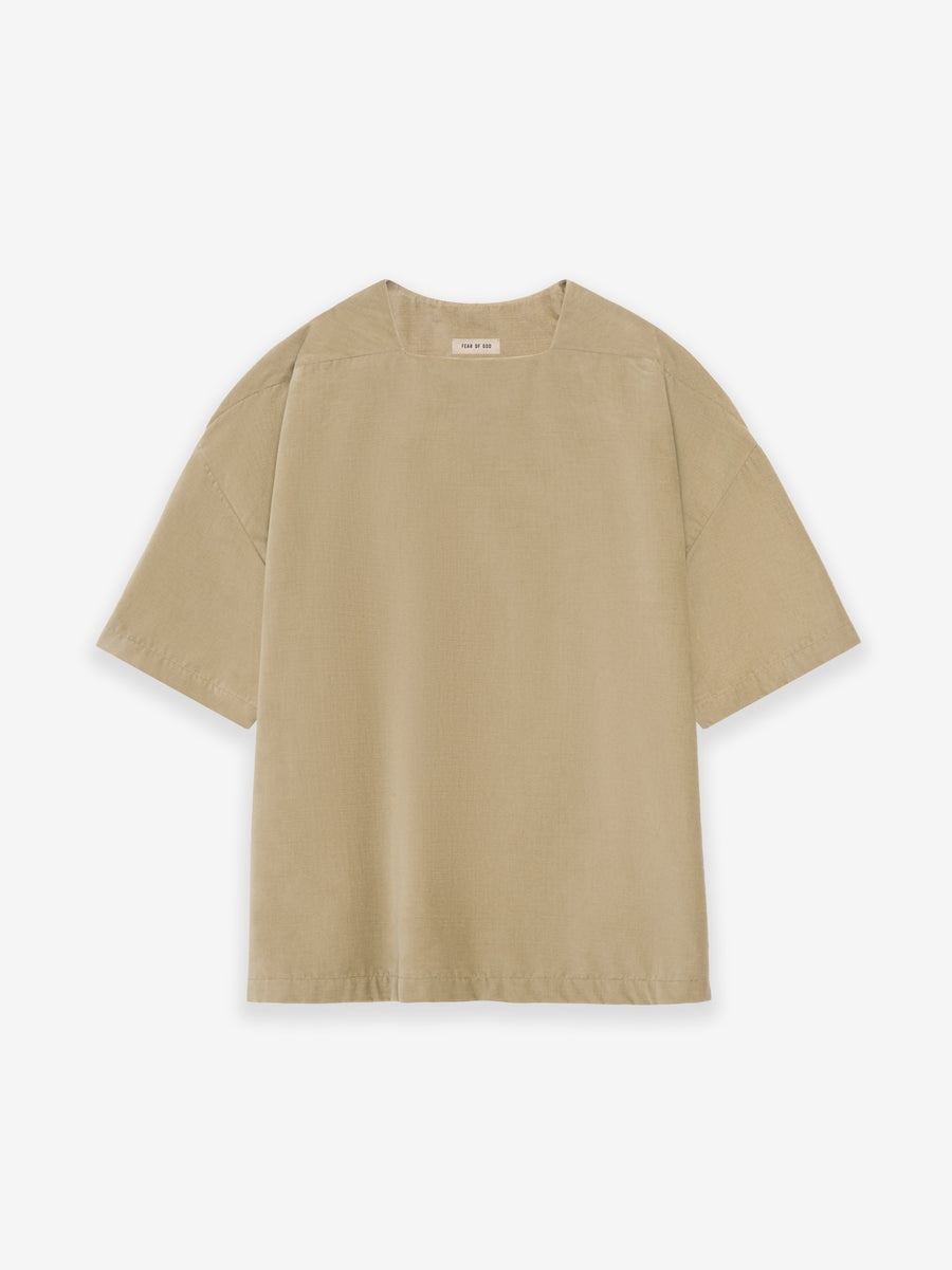 Corduroy Straight Neck Tee - 1