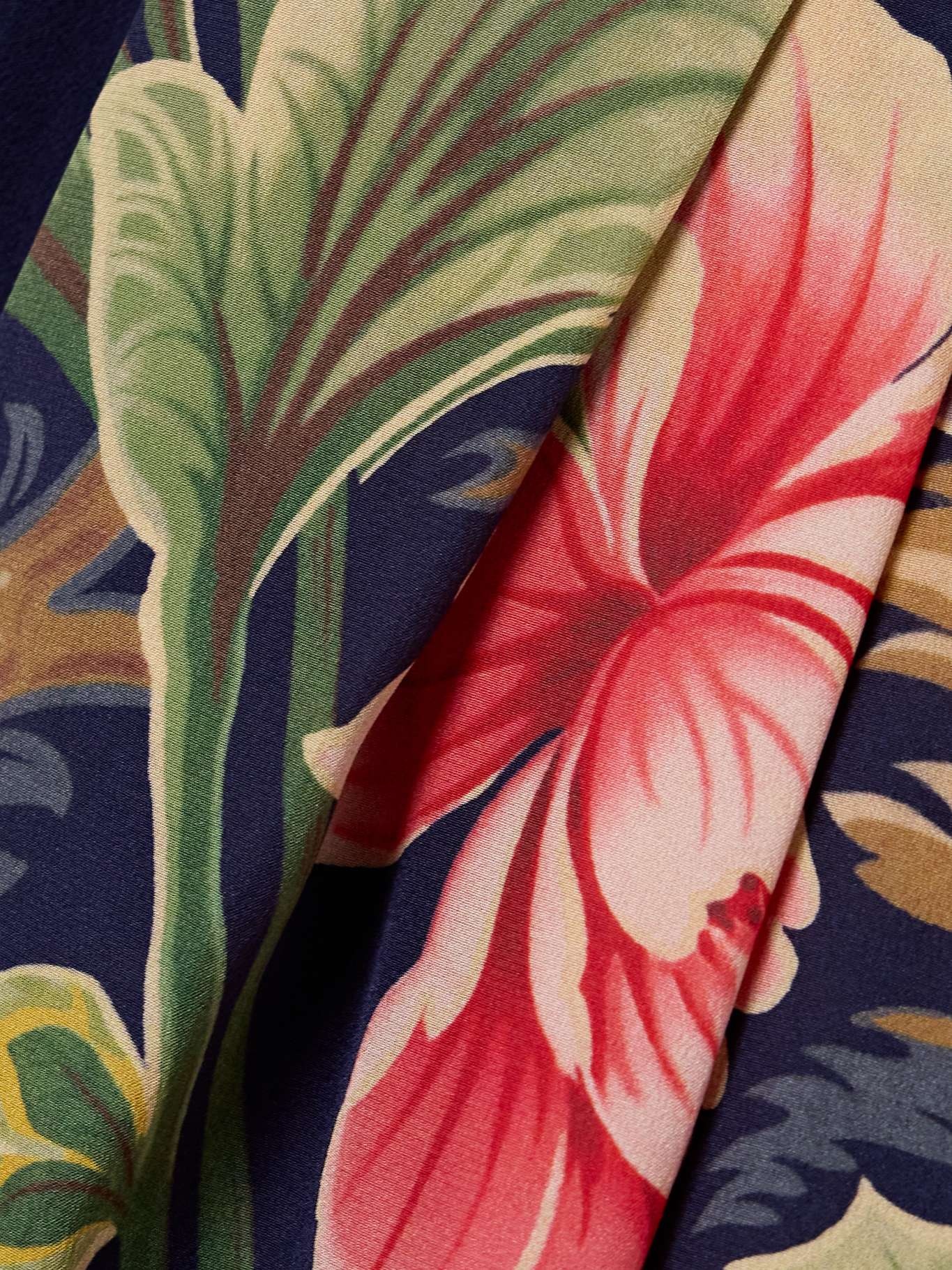 Printed silk-crepe maxi dress - 4
