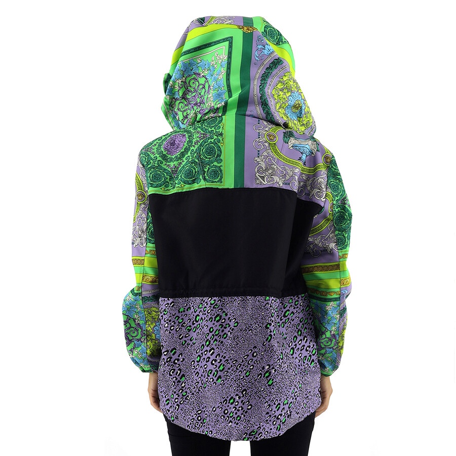Versace Barocco Patchwork Print Hooded Jacket - 5