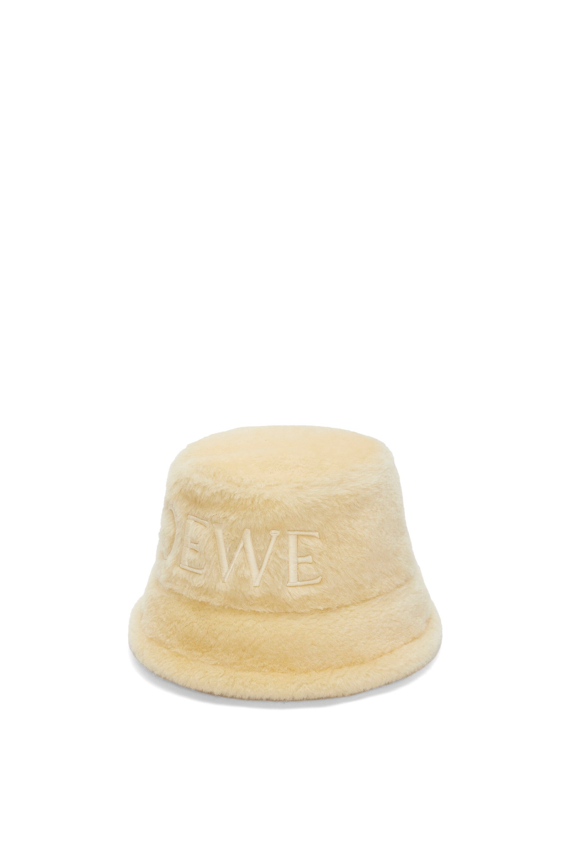 Loewe bucket hat in shearling - 3