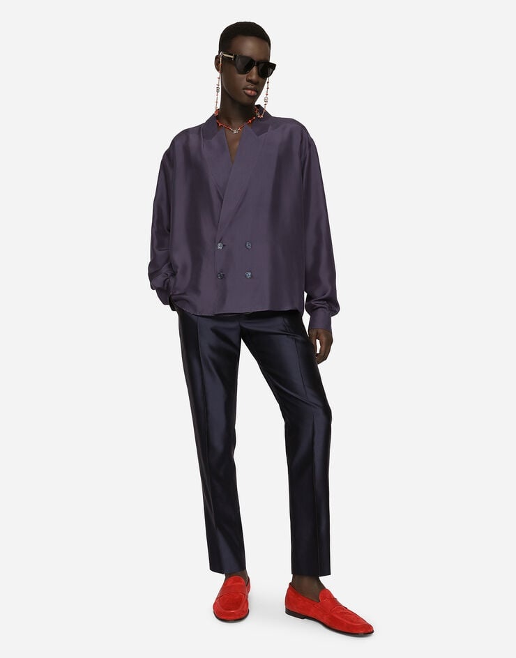 Oversize silk habotai shirt - 5